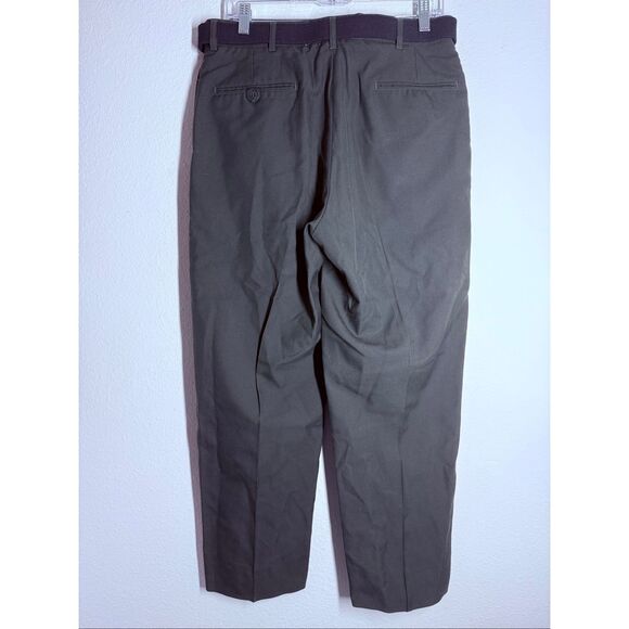 Vintage DSCP By Tennessee Apparel Men’s Wool Blend Pants Sz 33S Army Green Belt - Picture 4 of 14